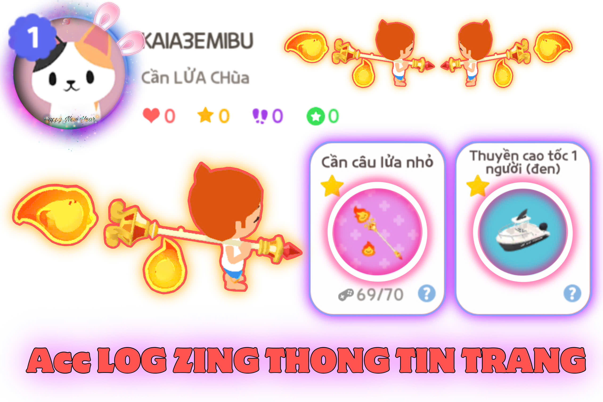CẦN LỬA + THUYỀN